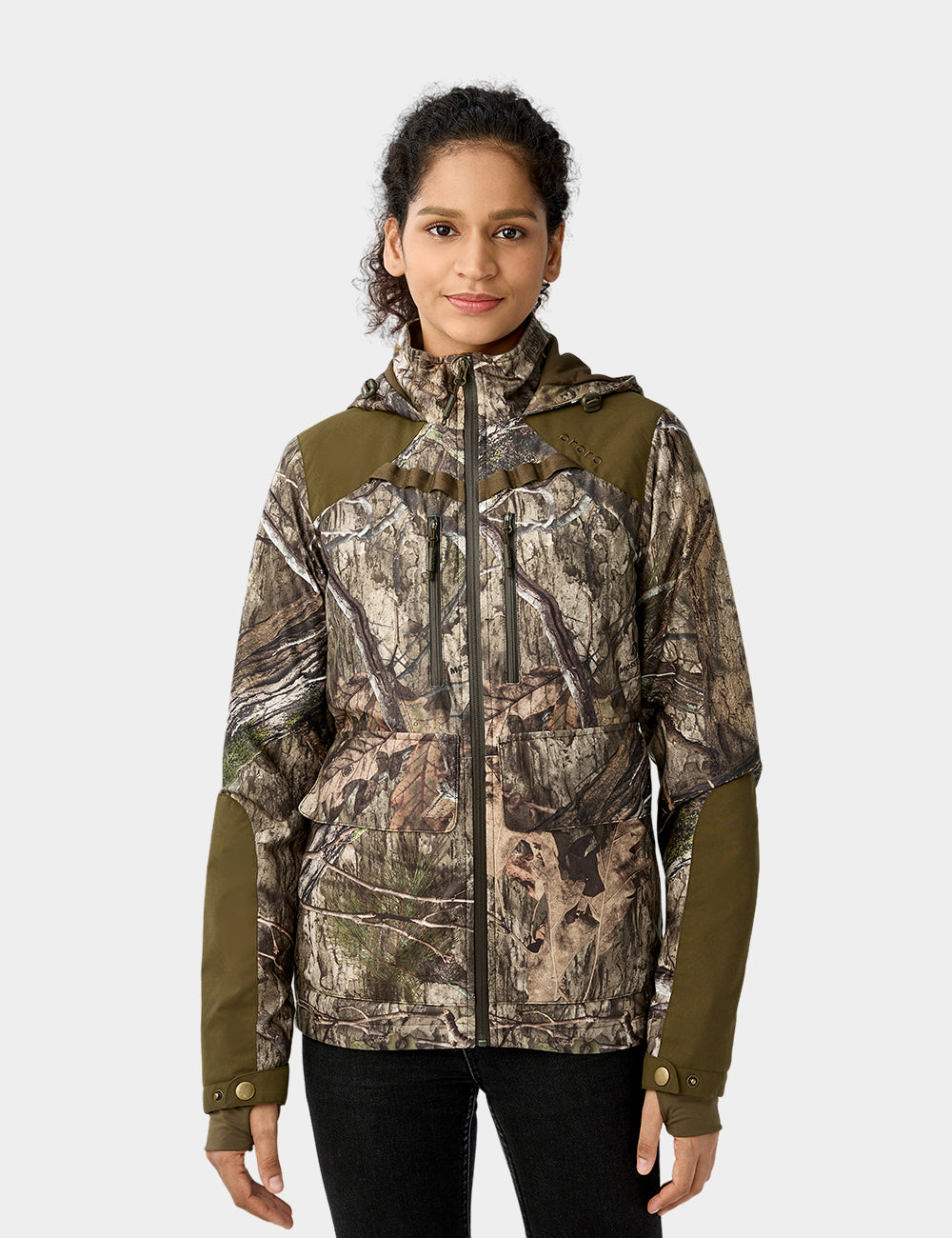 Women s Heated Hunting Jacket Camouflage Mossy Oak Country DNA ororo ororo Canada