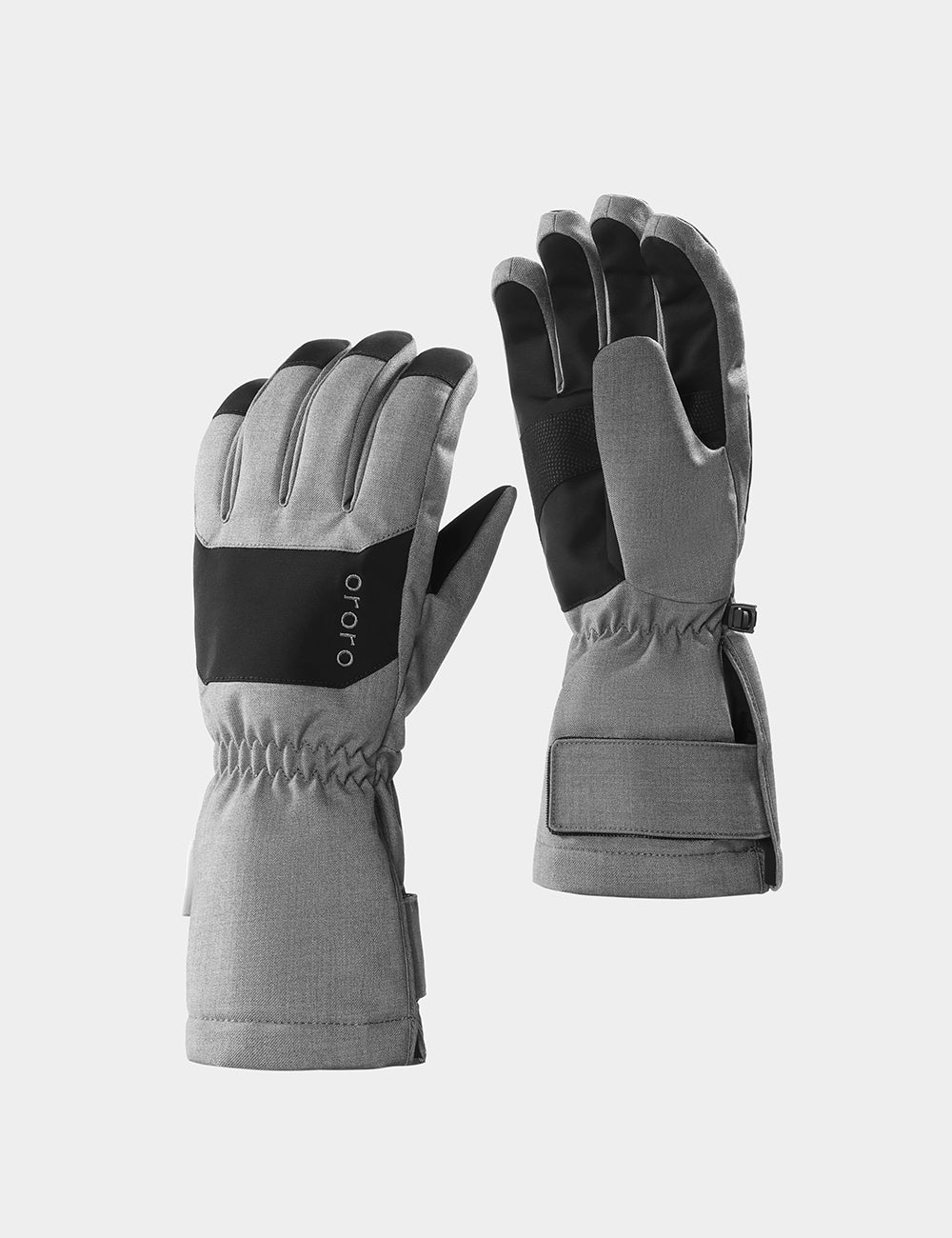 Grey ski gloves online