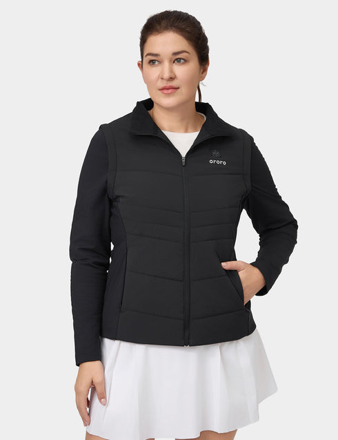 Turnberry Women's Heated Golf Jacket with Zip-off Sleeves view 1