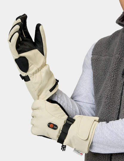 "Calgary" Unisex Heated Gloves 2.0 - Beige