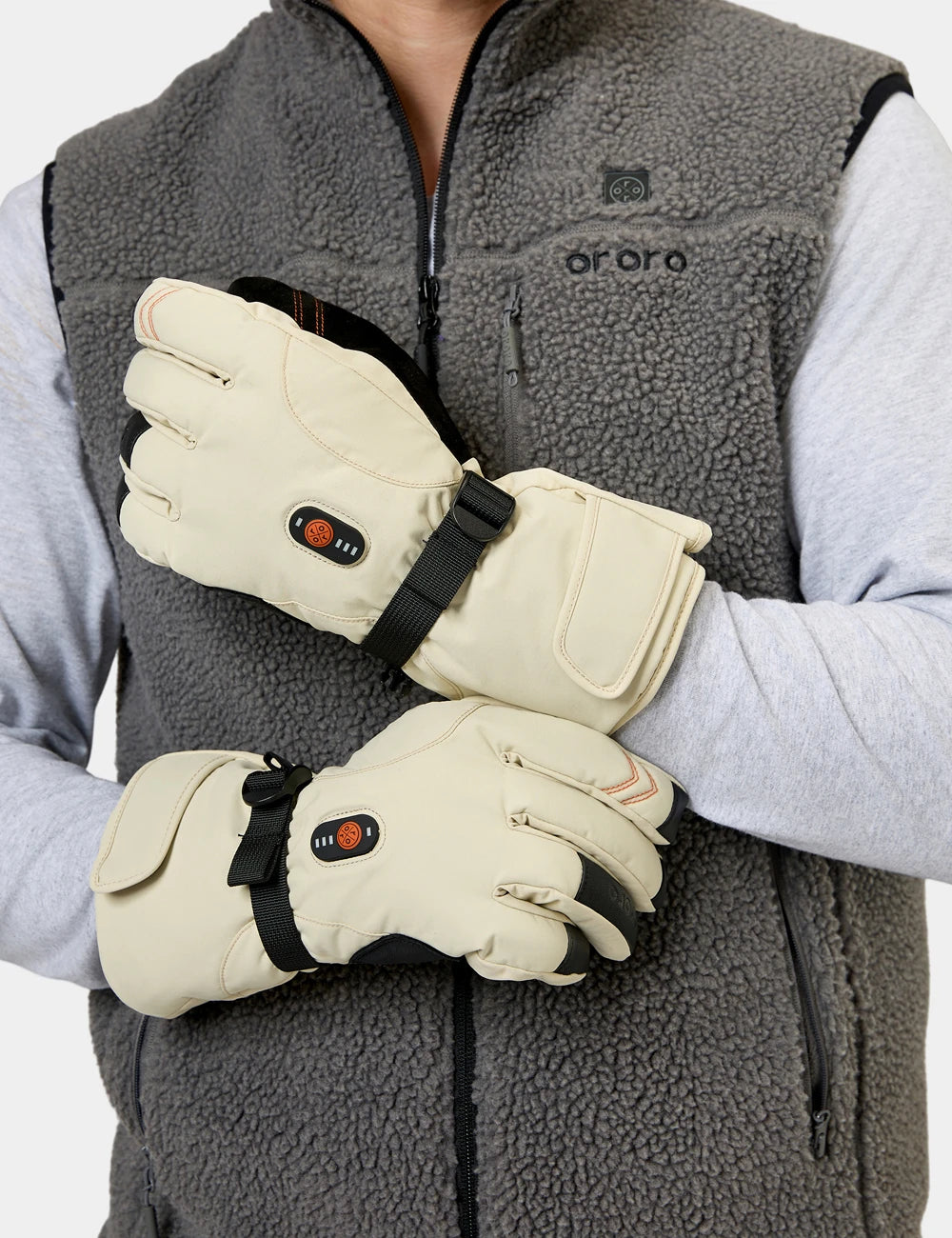 "Calgary" Unisex Heated Gloves 2.0 - Beige