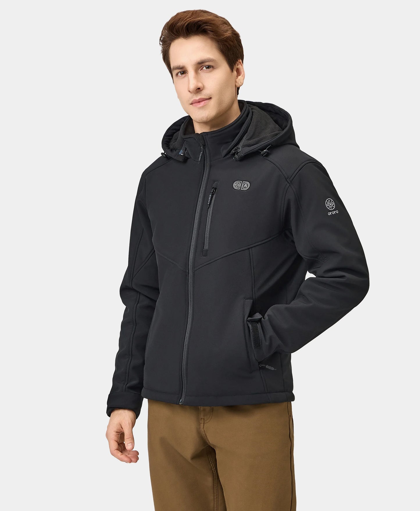 Men's Dual Control Heated Jacket with 5 Heating Zones (Chest Heating)