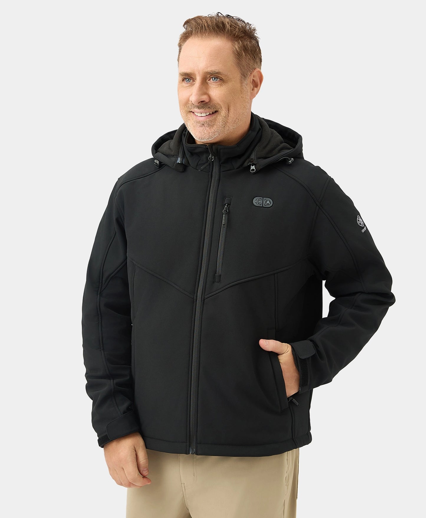 Men's Dual Control Heated Jacket with 5 Heating Zones (Chest Heating)