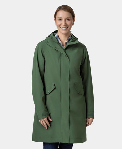 Downtown Women's Heated Rain Trench