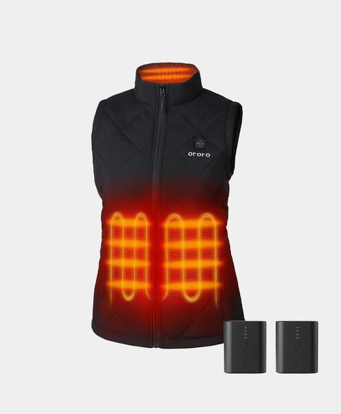 Bundle Deal - Women's Heated Quilted Vest & Extra Mini 5K Battery ,view 1