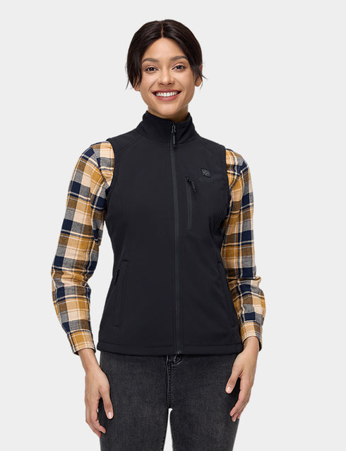 Women's Heated Softshell Vest view 1