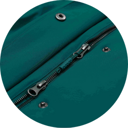 Feature Details Image Two-Way YKK Zipper