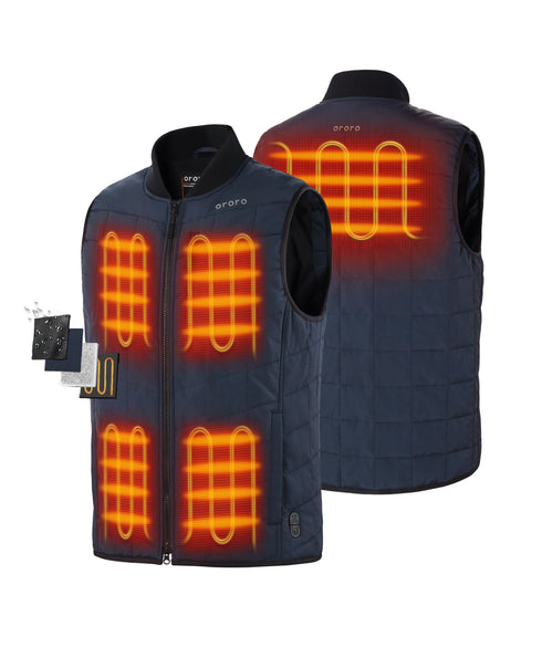 Scranton Men's 5-Zone Insulated Heated Bomber Vest view 2