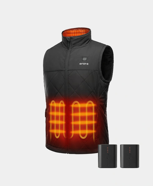 Bundle Deal - Men's Heated Quilted Vest  & Extra Mini 5K Battery ,view 1