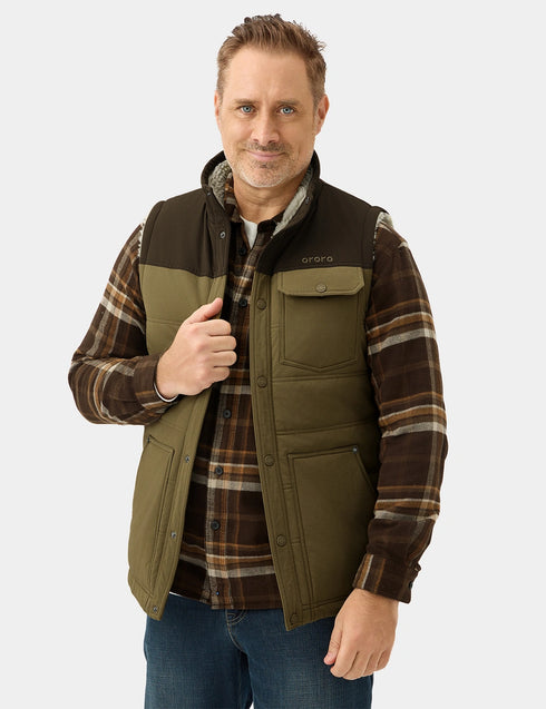 Sierra Men's Heated Sherpa Lined Vest view 1