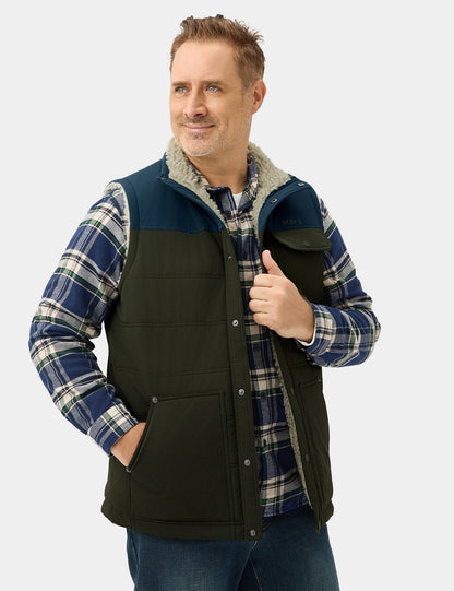 Sierra Men's Heated Sherpa Lined Vest