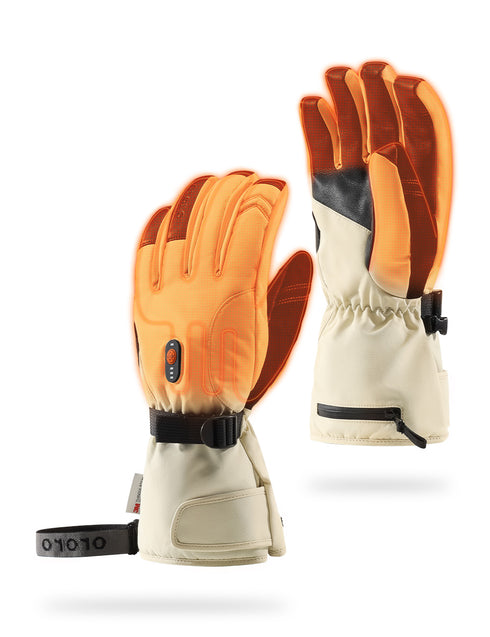 "Calgary" Unisex Heated Gloves 2.0 - Beige view 2