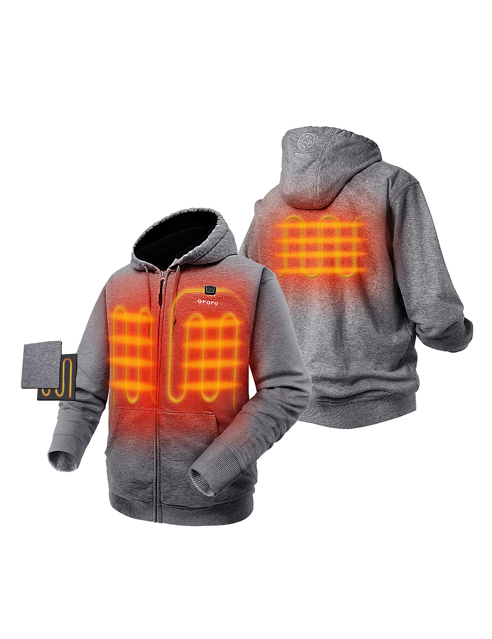 Battery heated sweatshirt best sale