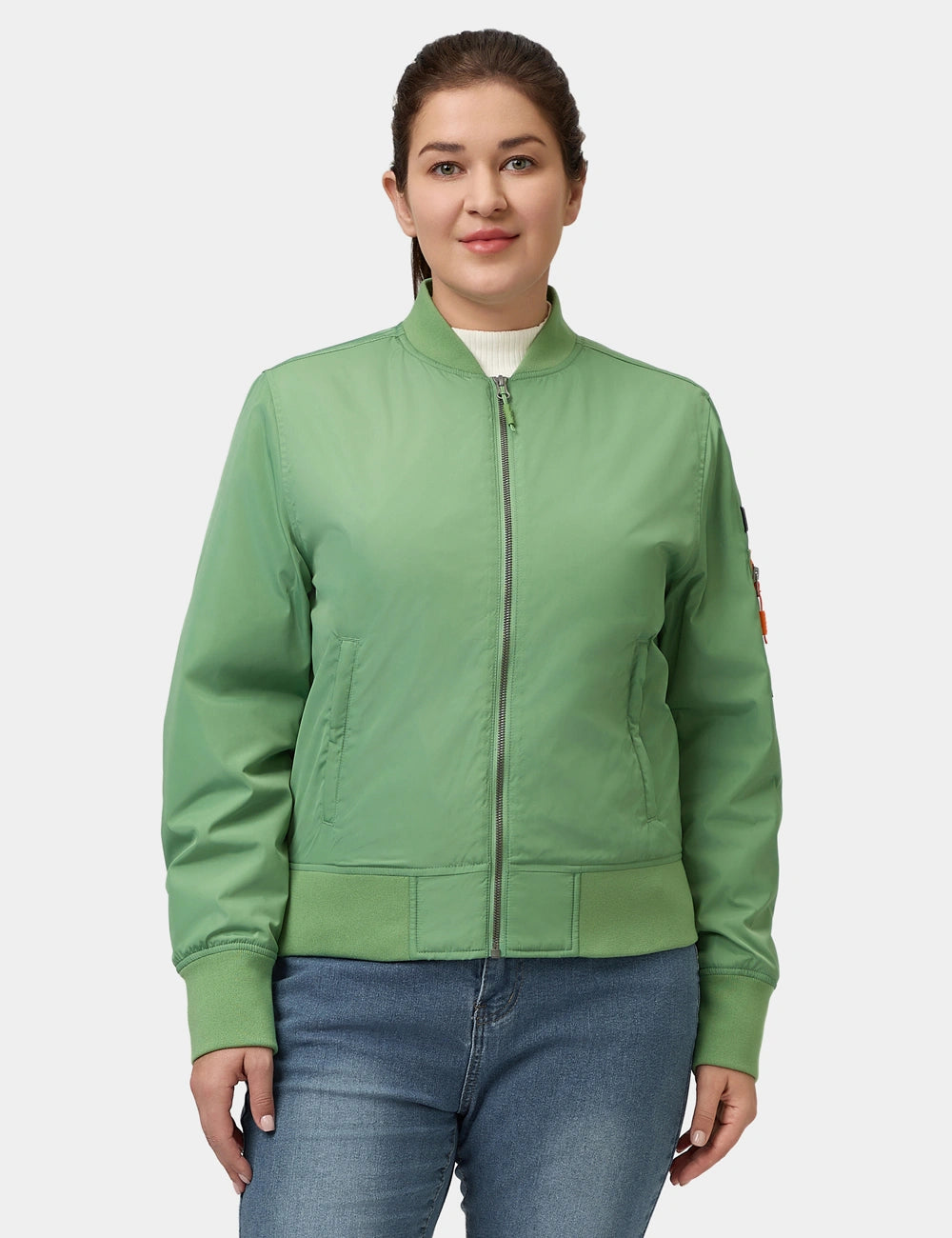 Cityscape Women's Heated Bomber Jacket