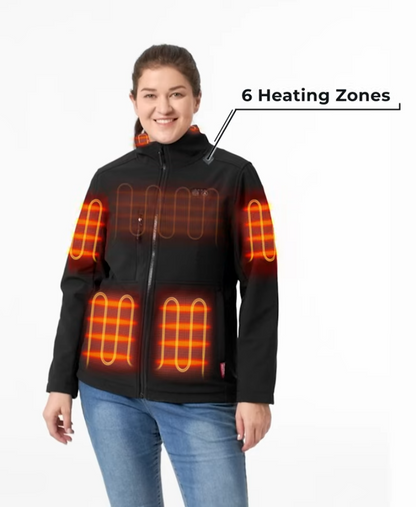 Maverick SureWarm® Women's 6-Zone Dual-Control Heated Softshell Jacket