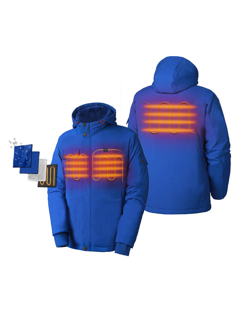 Men's Heated Hooded Jacket view 2