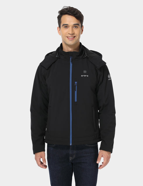 Men's Classic Heated Jacket - Black & Blue view 1