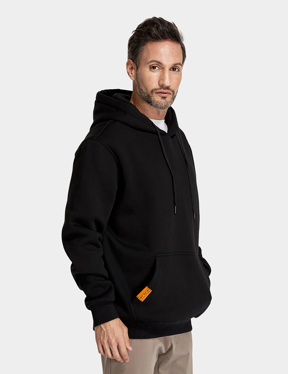 Unisex Heated Pullover Hoodie with Heating on Chest