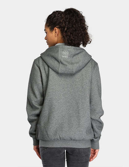 Unisex Heated Fleece Hoodie - Flecking Gray