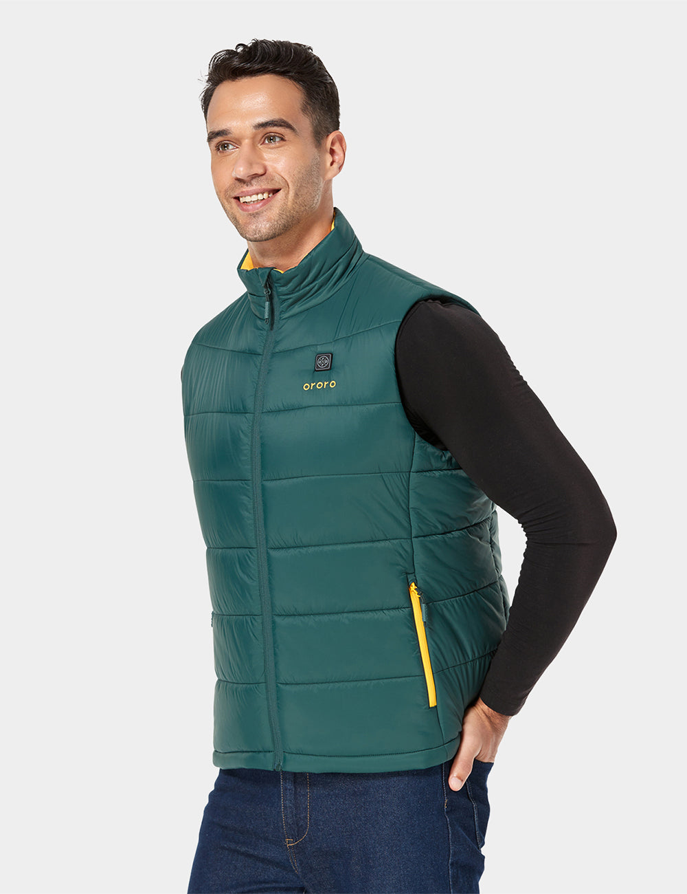 Men's Classic Heated Vest - Green & Gold