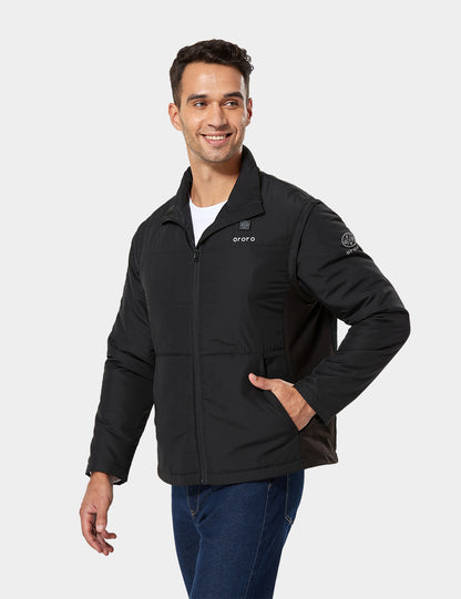 Men's Heated Golf Jacket With Zip-Off Sleeves