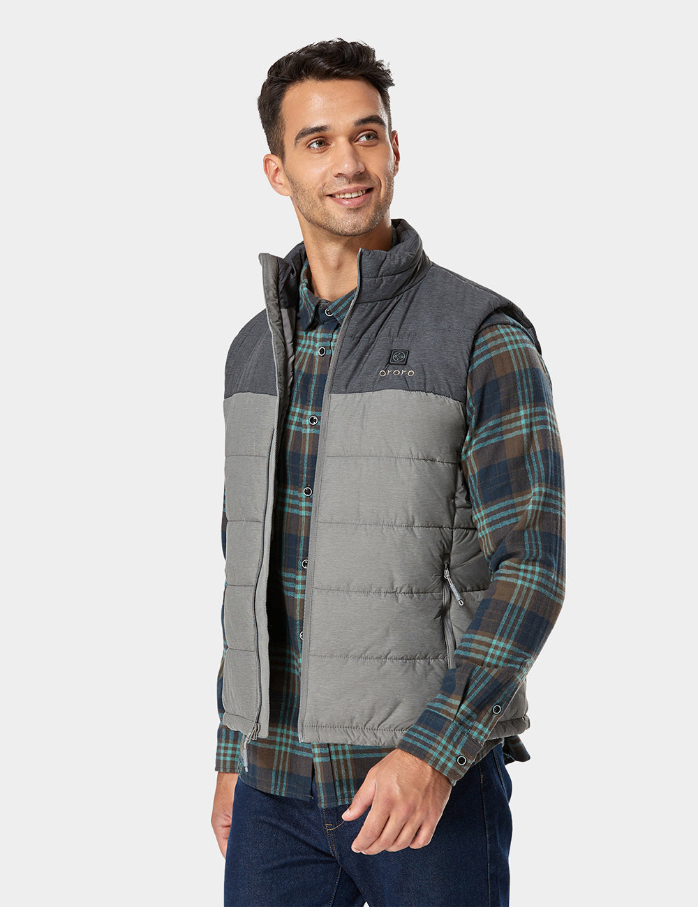 (Open-box) Men's Classic Heated Vest - Flecking Gray