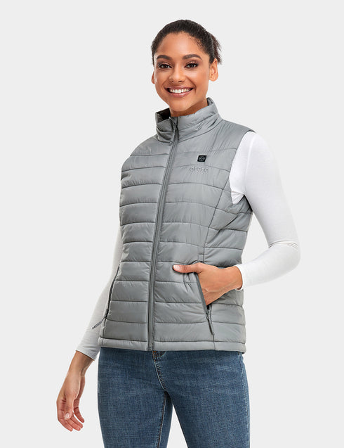 Women's Classic Heated Vest - Gray ,view 1