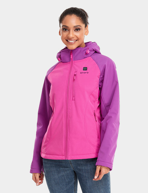 Women's Heated Jacket - Pink & Purple view 1