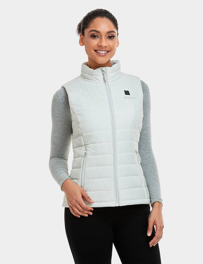 Bundle Deal - Women's Classic Heated Vest - Off White & Extra Mini 5K Battery