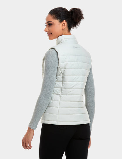 Bundle Deal - Women's Classic Heated Vest - Off White & Extra Mini 5K Battery