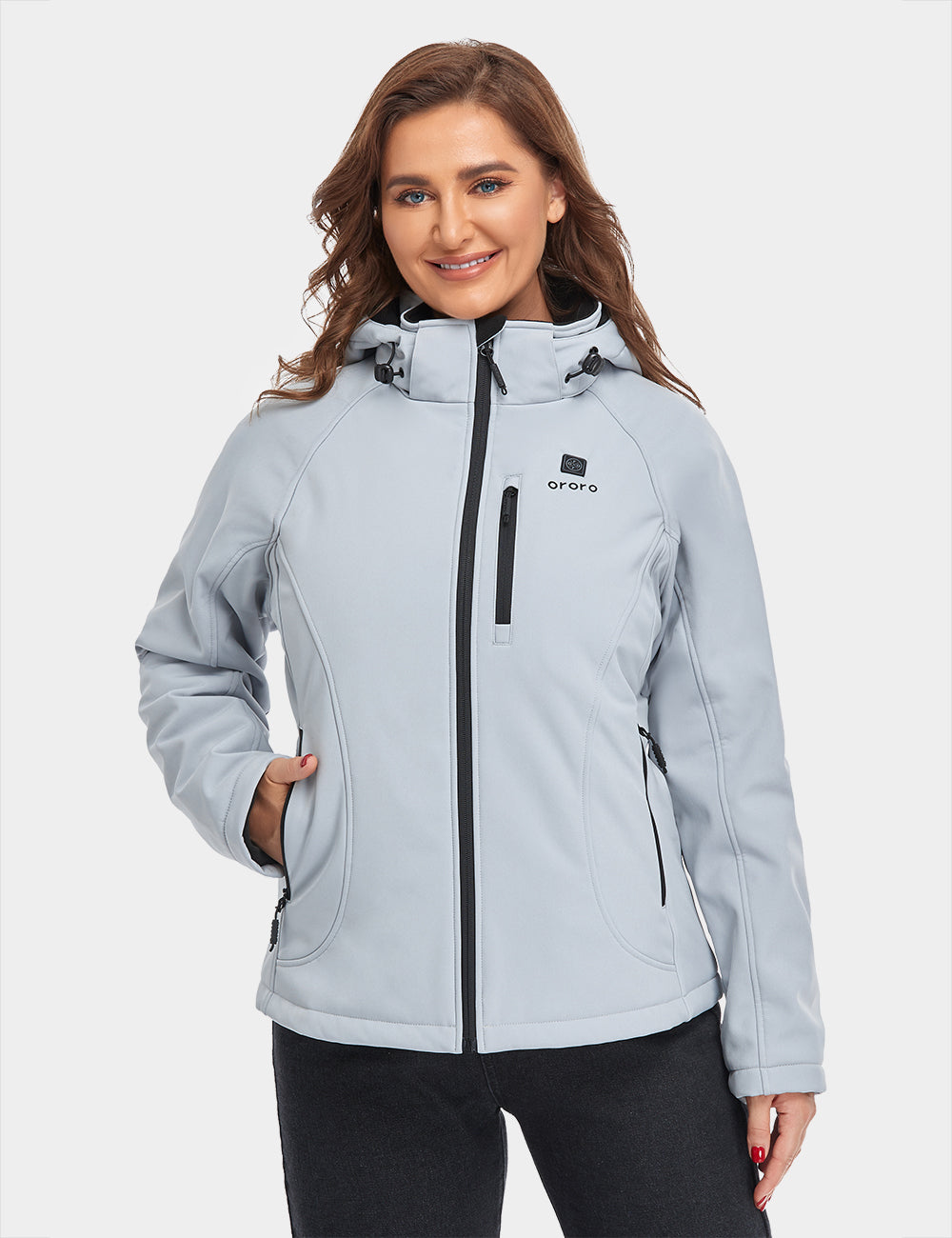 (Open-box) Women's Heated Jacket (3 Heating Zones) - Sharkskin Gray