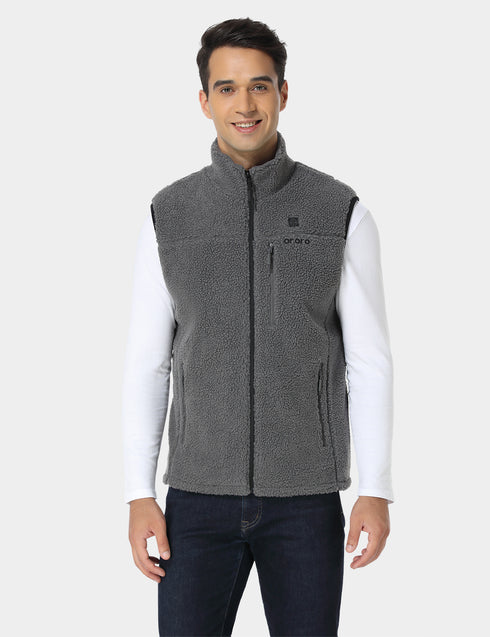 Men's Heated REPREVE® Recycled Fleece Vest view 1