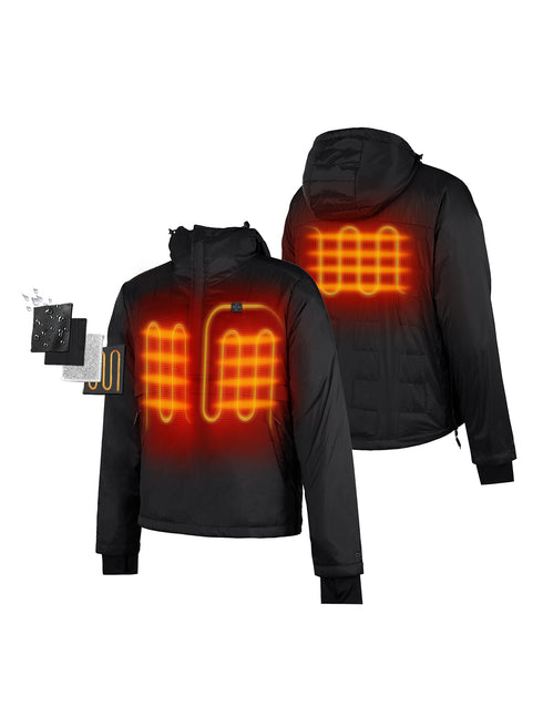 (Open-box) Lightweight Heated Windbreaker Pullover Hoodie - Unisex view 1